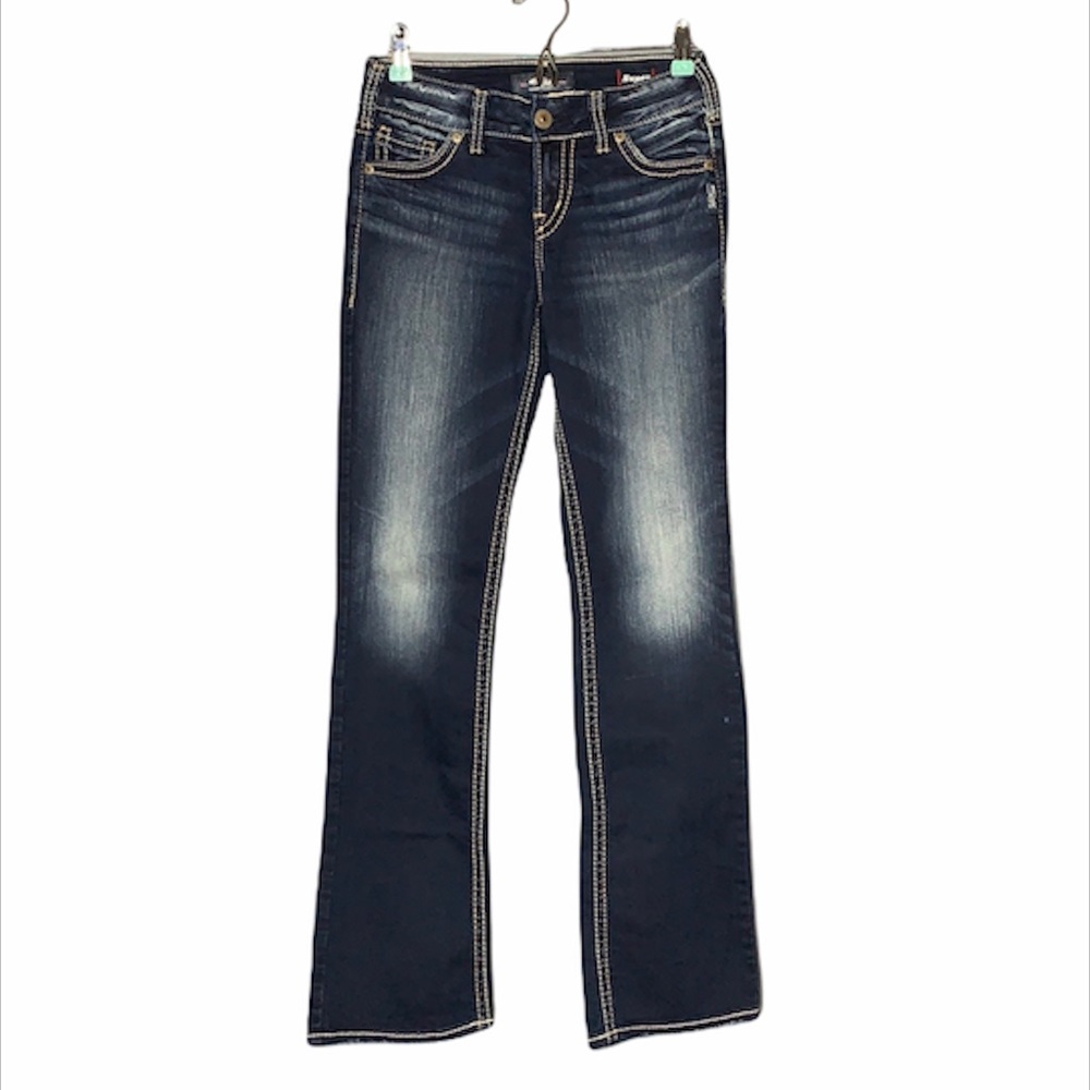 Silver Jeans Suki Slim Dark Wash Bootcut Jean - Picture 2 of 15